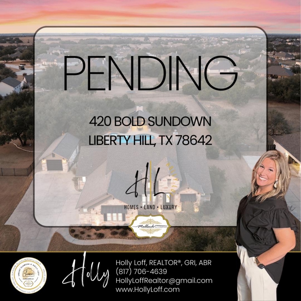 420 Bold Sundown, Liberty Hill, TX 78642 - Holly Loff Realtor