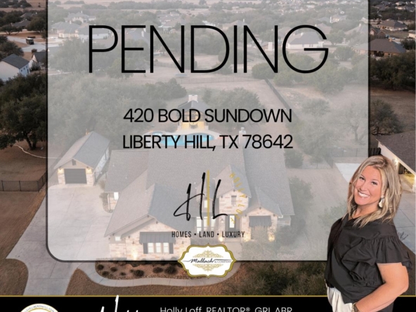420 Bold Sundown, Liberty Hill, TX 78642 - Holly Loff Realtor