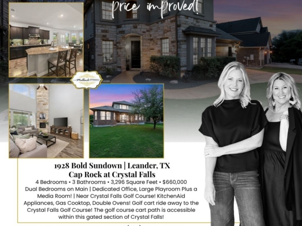 The Price Just Dropped On This Stunning Cap Rock Gem - And We’re THRILLED To Tell You About It! | 1928 Bold Sundown, Leander, TX